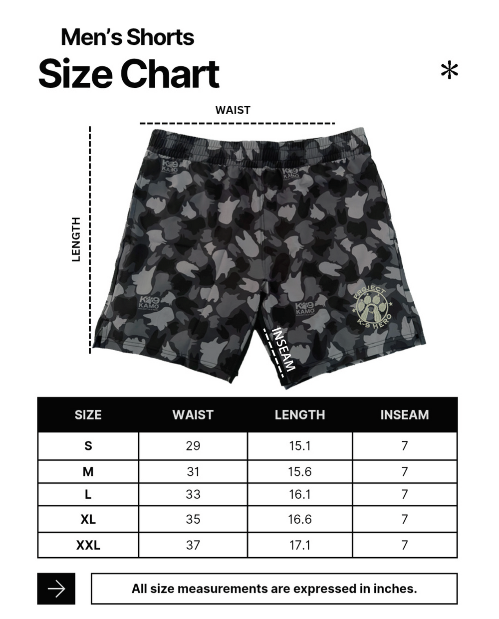 K-9 Kamo Shorts - Mens