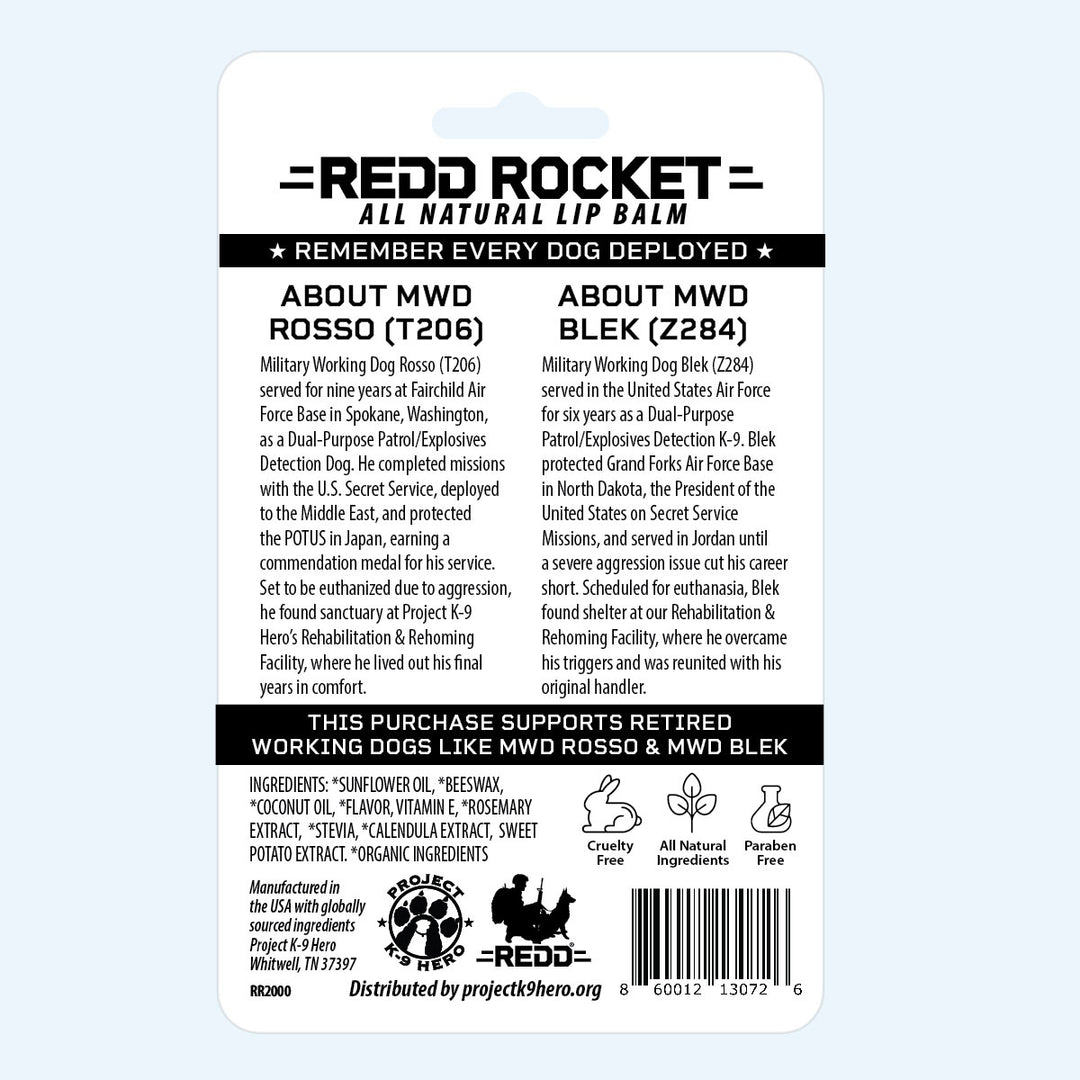 REDD Rocket All Natural Lip Balm Two Pack