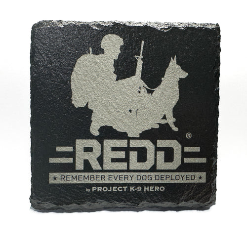 Slate Coasters REDD Logo