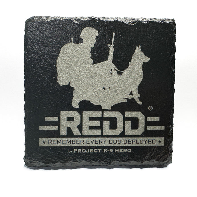 Slate Coasters REDD Logo