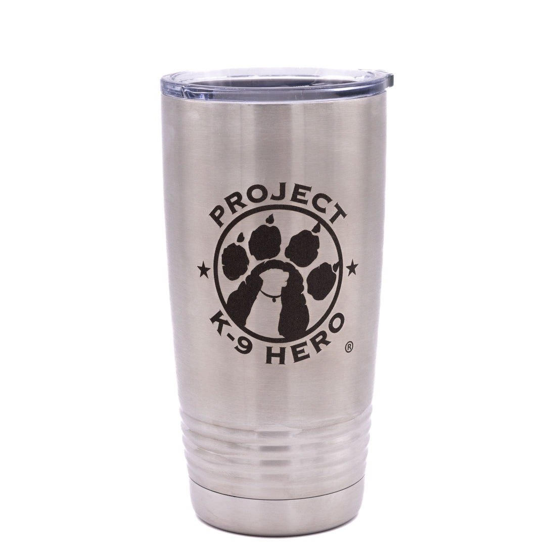 stainless 20 oz  tumbler with logo