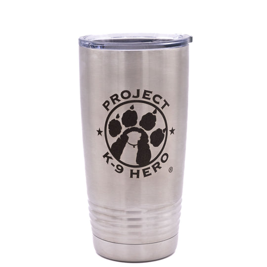stainless 20 oz  tumbler with logo