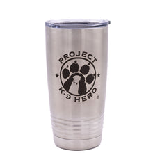 Load image into Gallery viewer, stainless 20 oz  tumbler with logo