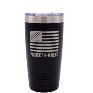 REDD  tumbler with logo and american flag