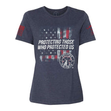 Load image into Gallery viewer, $35 - Protecting Those Who Protected Us Women&#39;s T-Shirt by Nine Line