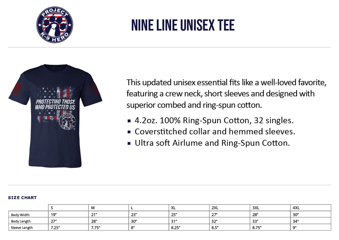 Protecting Those Who Protected Us Unisex T-Shirt by Nine Line Apparel