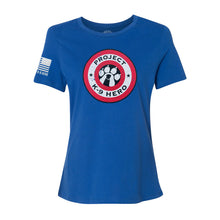 Load image into Gallery viewer, $35 - Project K-9 Hero Women&#39;s Shield T-Shirt