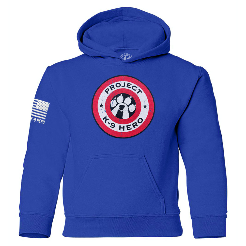 40 Project K 9 Hero Shield Youth Hoodie