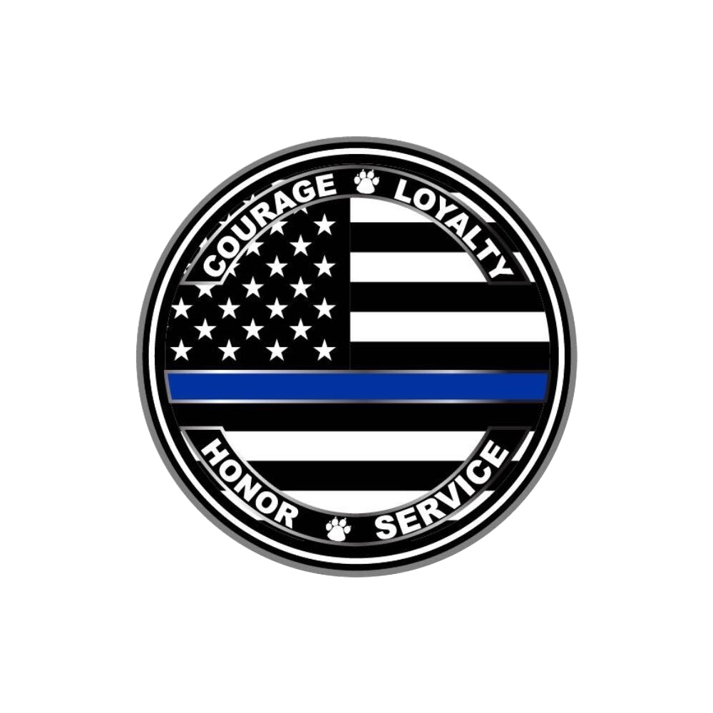 Project K-9 Hero x Thin Blue Line Challenge Coin