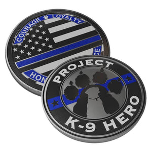 $15 - Project K-9 Hero x Thin Blue Line USA Challenge Coin